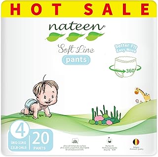Couches pantalons pour bébé nitin softline taille 4 (9-14 kg) l