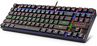 Clavier de jeu mécanique rétroéclairé redragon k552-r rainbow avec lumière led rvb