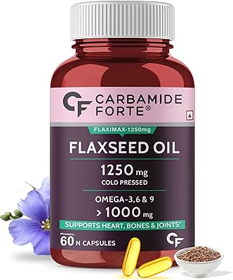 Carbamide forte capsules d'huile de lin pressée à froid 1250 mg oméga 3