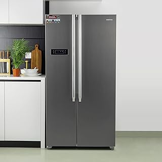 Réfrigérateur côte à geepas 550 litres grfs5520sxhn | garantie 1 an affichage numérique