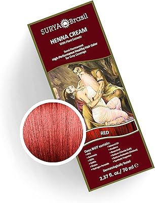 Brasil products crème au henné de syrie, rouge, 70 ml