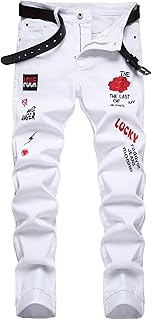 Jean déchiré coupe classique aitia pour hommes