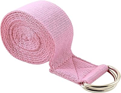 Sangle de yoga, sangles d'exercice de yoga réglables avec anneau en d durable