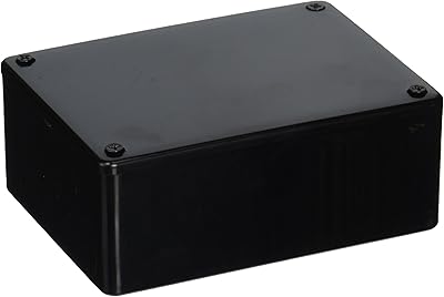 Boîtier hammond 1591ssbk, polyvalent, abs, noir (1 pièce)