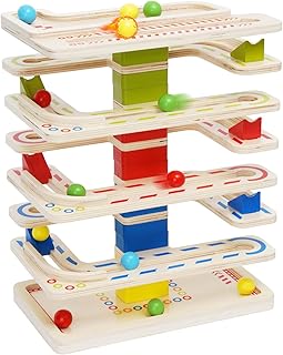 Jouet de chute de balle en bois montessori ball tracker pour les tout-petits