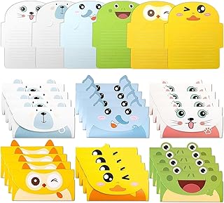 Cartes de vacances papier de papeterie animalier 30 cartes et enveloppes vierges d'animaux d'anniversaire pour enfants. Consommez mieux avec Diaytar, votre marketplace discount