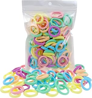 100 attaches élastiques en nylon de couleur pastel pour filles, accessoires pour queue