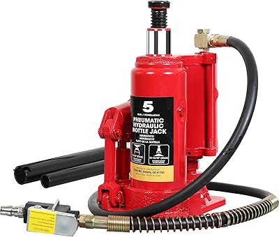 Lève-bouteille pneumatique big red turin de 5 tonnes (10 lb) avec pompe