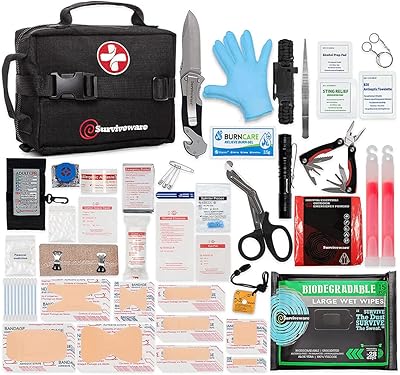Trousse de premiers secours pour la préparation en plein air - livrée avec un système amovible compatible molle et des compartiments étiquetés - randonnée, randonnée et préparation en plein air. Diaytar : Votre partenaire e-commerce au quotidien