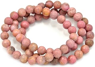Bracelets extensibles avec pierres précieuses rondes en rhodochrosite paialco jewelry, paquet de 3