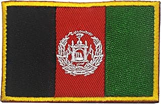Patch drapeau de l'afghanistan, patch velcro brodé pour vêtements, sacs à dos