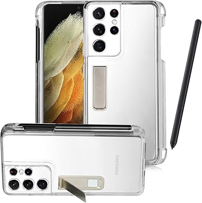 Coque cavour pour samsung galaxy s21 ultra avec fente pour porte-stylo s