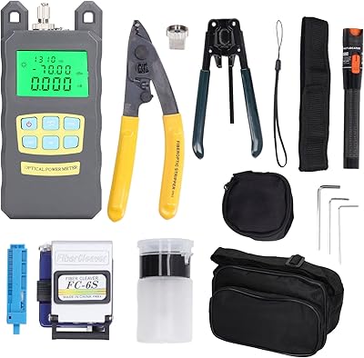 Kit d'outils de connexion à froid de fibre optique ftth de 15 pièces