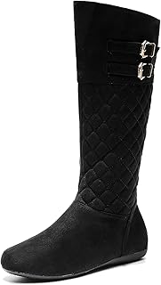 Cuissardes à boucle zippée mila lady hansel, bottes d'hiver pour femme, mani, daim