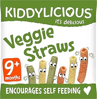 Snacks aux légumes sous forme de pailles de kidlicious un délicieux snack