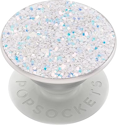 Popsockets popgrip - support extensible et poignée avec dessus interchangeable - blanc neige