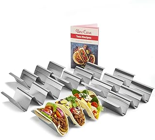 Ensemble de 6 supports à tacos uno casa support en métal pour coquilles