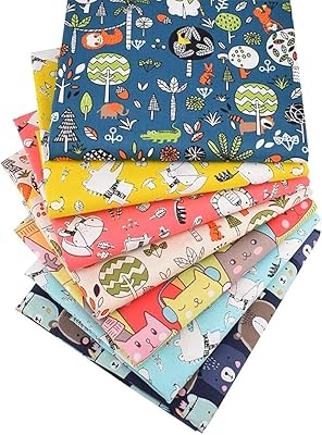 Tissu de couette en coton goodrun, 7 pièces/ensemble, 40 cm x 50 cm