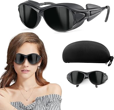 Lunettes de thérapie à la lumière rouge, protection des yeux pour lunettes de bronzage, lunettes de sécurité laser à impulsion 200-2000 nm, photothérapie et épilation au laser pour protéger les yeux. Diaytar : Votre allié pour des achats malins et économiques