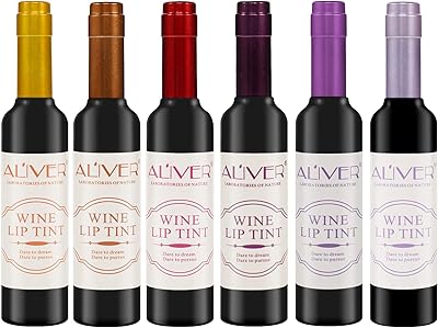 Rouge à lèvres liquide au vin 6 couleurs, brillant à lèvres mat longue