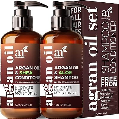Ensemble shampoing et revitalisant à l'huile d'argan art