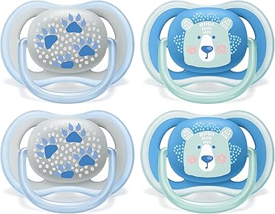 Tétine philips avent ultra air pour bébés de 6 à 18 mois, forme