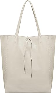 Grand sac fourre-tout en cuir avec fermeture éclair pour le shopping les voyages