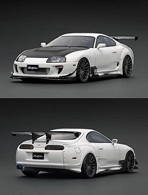 Modèle de voiture en résine toyota supra rz 1 18 (blanc)
