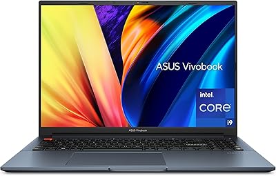 Ordinateur portable asus vivobook pro 16 avec écran 16 pouces, processeur intel core