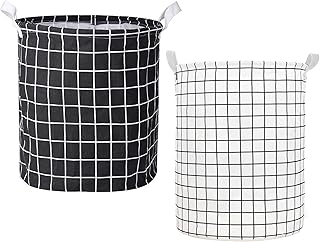 Panier à linge pliable en tissu imperméable avec poignées pour ranger les vêtements