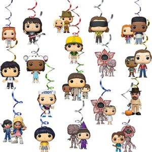 18 pièces de fournitures de fête stranger, bannière joyeux anniversaire et tourbillons suspendus stranger, décorations de fête sur le thème de la télévision stranger pour enfants et adolescents. La plateforme e-commerce qui démocratise la consommation : Diaytar