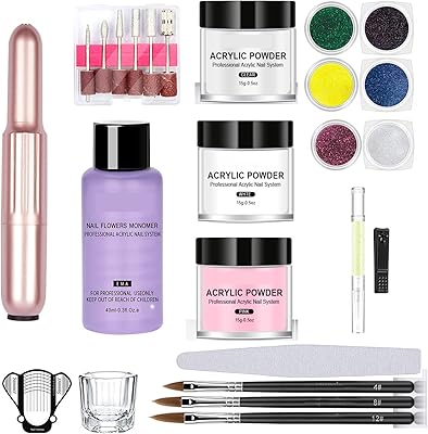 Kosiri nail dip powder set 8 couleurs de poudre de nettoyage pour ongles