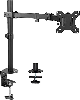 Support de moniteur d'ordinateur vivo full motion avec support de bureau et support