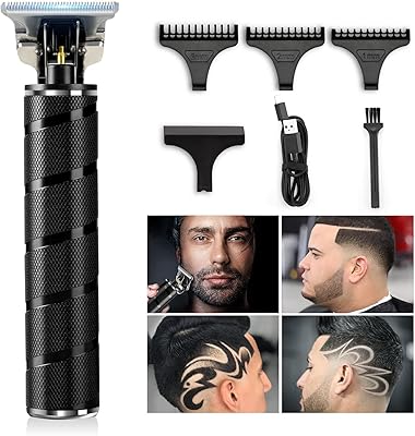 Tondeuse à barbe pour hommes, tondeuse professionnelle sans fil sans balais avec peignes