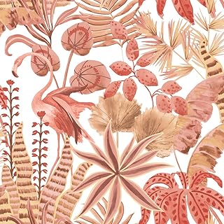 Papier peint amovible tempaper pink flamingo daydream, 20,5 po x 16,5 pi, fabriqué