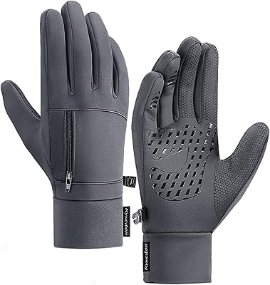 Gants imperméables d'hiver pour hommes avec poche pour écran tactile - gants