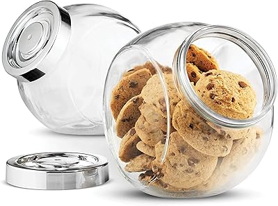 Pot à bonbons et biscuits en verre de 75 1⁄2 onces