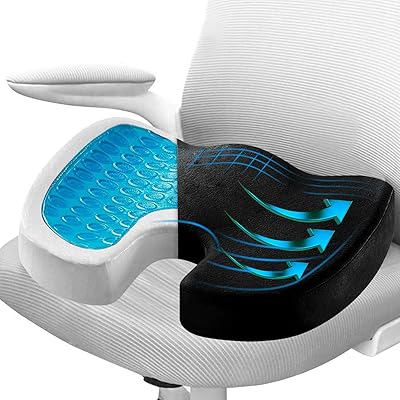 Coussin de siège en mousse à mémoire de forme gluckluz, oreiller de dossier