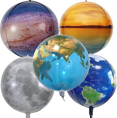 Ballons en aluminium 4d de 22 pouces avec ballons de conception de lune