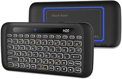 Mini ensemble clavier et souris sans fil avec rétroéclairage réglable et pavé tactile