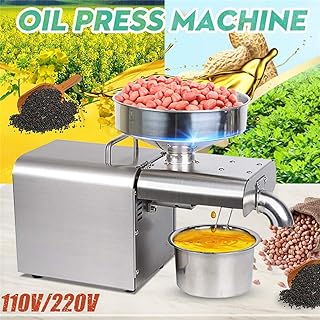 Presse à huile automatique domestique 1500w, 5kg/h, presse à froid et à chaud