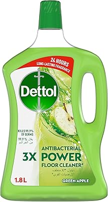 Nettoyant antibactérien pour sols dettol power, parfum pomme verte, 1,8 l