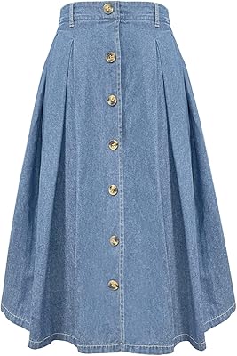 Jupe trapèze plissée taille haute élastique pour femme jupe mi-longue en velours