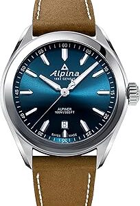 Montre analogique pour homme avec mouvement à quartz suisse et bracelet en cuir al-240ns4e6, marron, marron, bracelet. Commandez malin, vivez mieux avec Diaytar