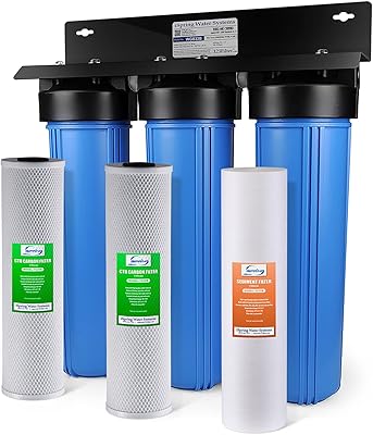 Système de filtration d'eau ispring wgb32b en 3 étapes pour toute la maison