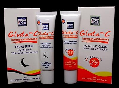 Crème de jour blanchissante intensive gluta-c et baume visage réparateur de nuit au