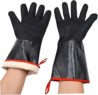 Gants enduits de néoprène résistants à la chaleur, imperméables, ignifuges, résistants aux acides
