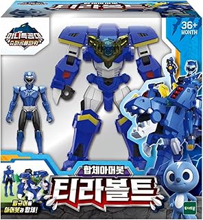Figurine de robot dinosaure mini force super dino power 2 tyra bolt terravolt