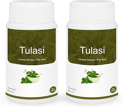 Comprimés herb essential tulsi - 60 comprimés, 500 mg - paquet de 2