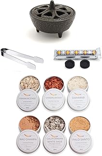 Ensemble de brûleurs d'encens avec un ensemble d'encens mixtes, un brûleur d'encens